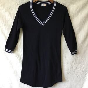 Cheep Navy Long-Sleeve Dress